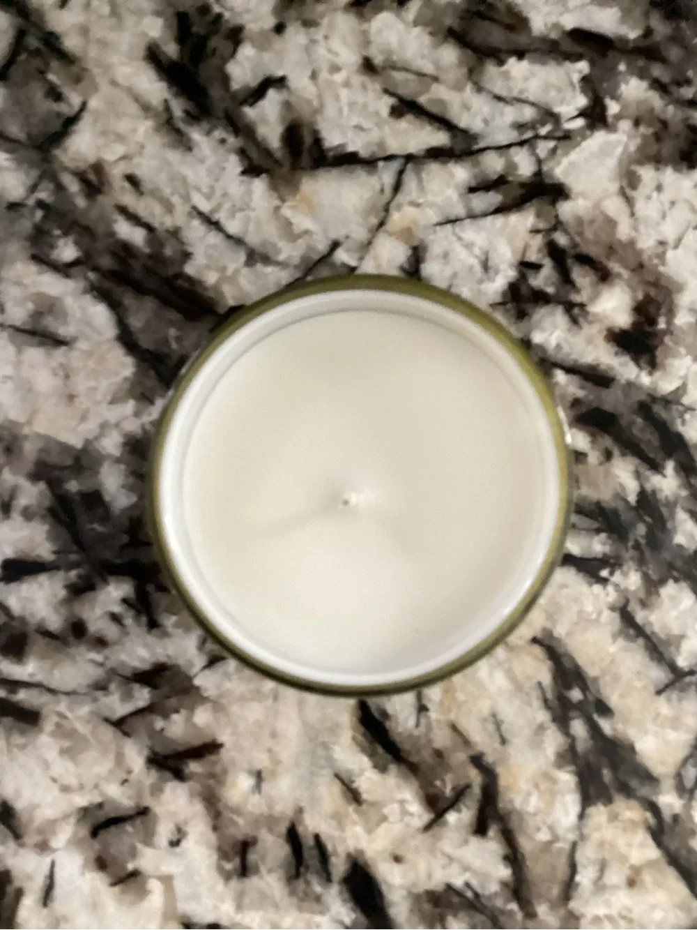 Olive Green Glass Jar Candle - Clean White Wax